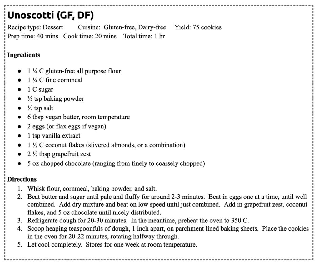 Unoscotti: the once-baked biscotti you never knew you needed (GF + DF ...